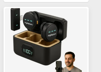Microfone Lapela MyMotors Sem Fio Tipo C